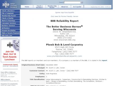Better Business Bureau Member